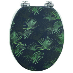 Abattant bois Woody Dark Jungle, fermeture ralentie