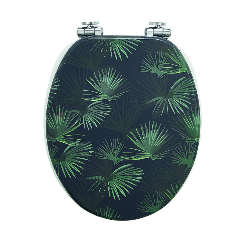 Abattant bois Woody Dark Jungle, fermeture ralentie