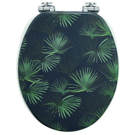 Abattant bois Woody Dark Jungle, fermeture ralentie