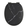 Abattant bois Woody Marbre noir, fermeture ralentie