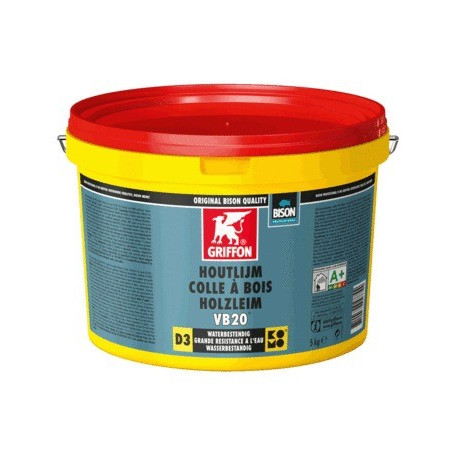 Colle à bois VB20 blanche D3 - seau 5 KG