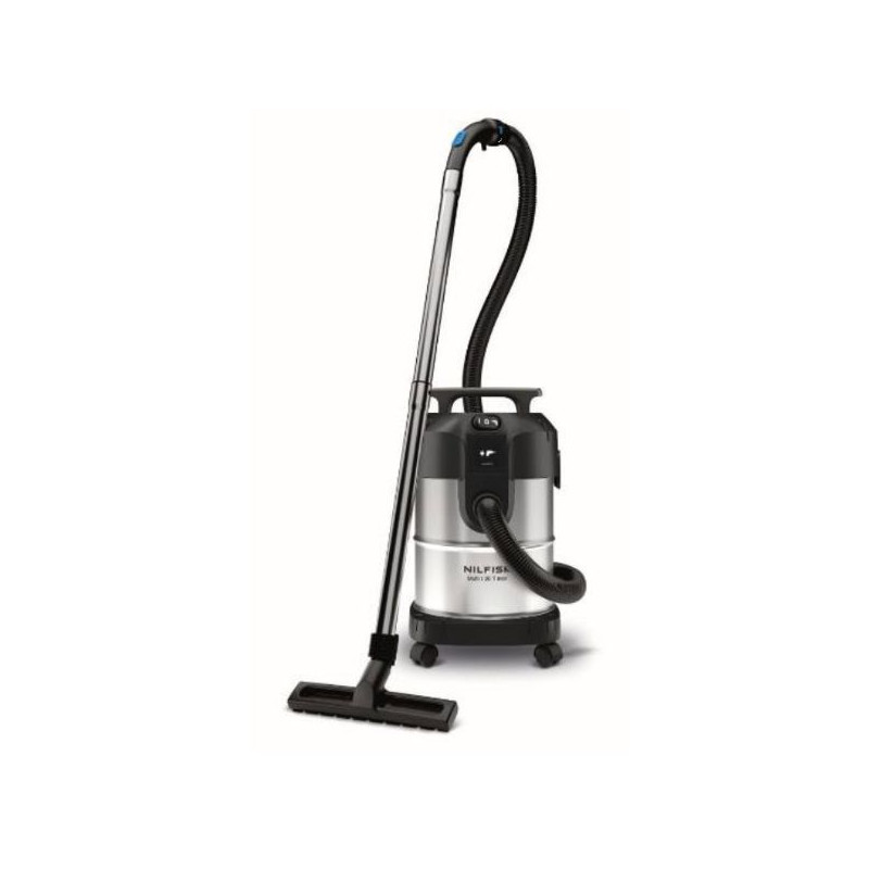 NILFISK ASPI CUVE EAU ET POUSSIERE 20L 1100W CUVE INOX FLEXIBLE 3M *