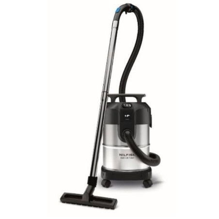 NILFISK ASPI CUVE EAU ET POUSSIERE 20L 1100W CUVE INOX FLEXIBLE 3M *