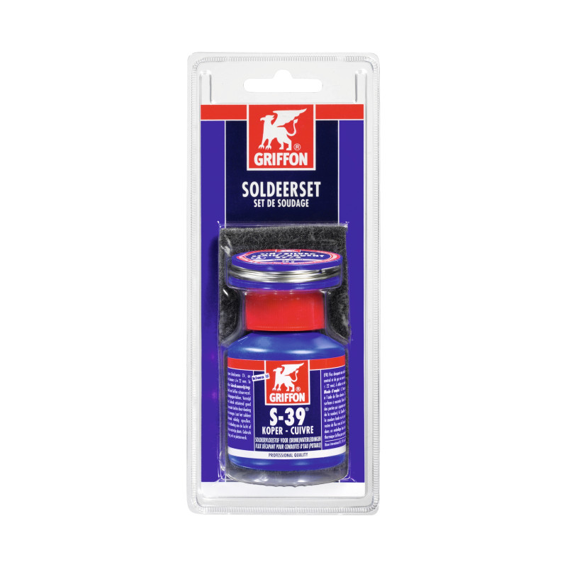 Set à souder (S-39 + Resist-2 fil étain/argent + 1 fibre abrasive)