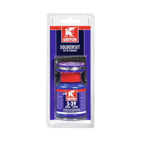 Set à souder (S-39 + Resist-2 fil étain/argent + 1 fibre abrasive)