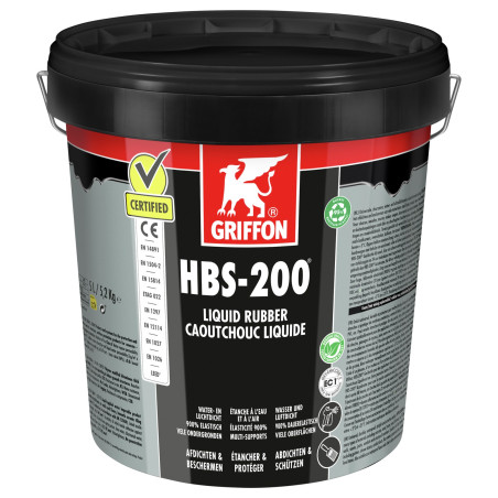 HBS-200 Caoutchouc liquide 5L - Etanchéifier les surfaces à l'eau et à l'air