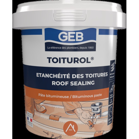 Pâte bitumeuse pour la réparation des toitures pot 900g couleur noir
