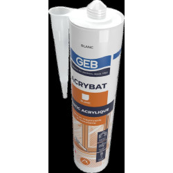 Mastic acrylique pour joints en maçonnerie et menuiserie cc 310ml couleur blanc
