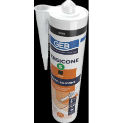 Mastic silicone pour étanchéité calfeutrement et collage technique, réf. 890054