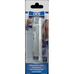 Mastic époxy 2 composants coaxiaux bâtonnets 82mm couleur gris