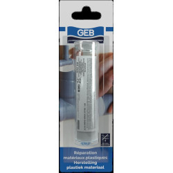 Mastic co extrude pour réparer rapidement les matéraux plastiques couleur blanc