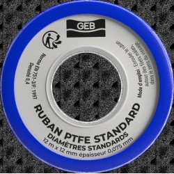 Ruban PTFE standard pour l'étanchéité des raccords filetés, réf. 815192