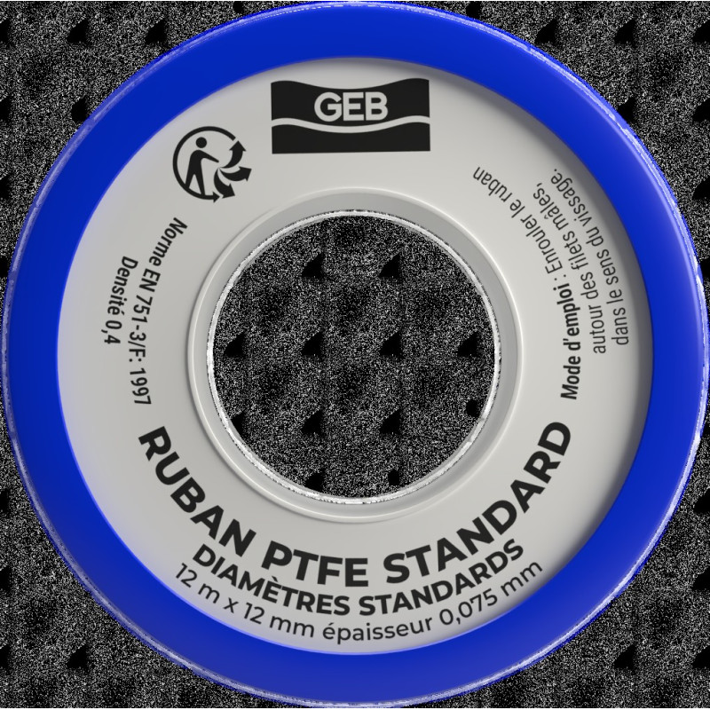 Ruban PTFE standard pour l'étanchéité des raccords filetés, réf. 815192