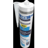 Mastic silicone neutre avec frongicide pour étanchéité des appareils sanitaires, réf. 890522
