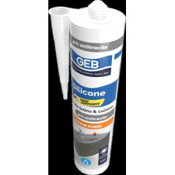 Mastic silicone neutre couleur avec frongicide pour l'étanchéité sanitaire, réf. 890713