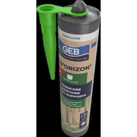 Mastic silicone acétique éco conçu avec effet fongistatique pour l'étanchéité, réf. 890980