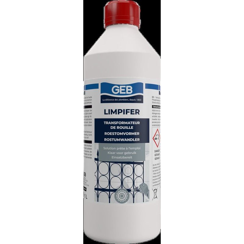 Puissant dérouillant phosphorant transformateur de rouille bidon 1l