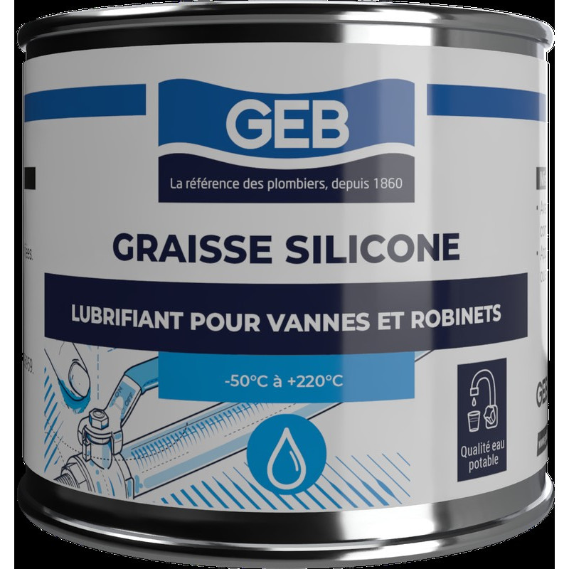 Graisse base huile silicone pour vannes et robinetteries sanitaire translucide