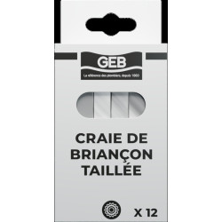 Bâtonnet de talc blanc taille 12 craies/étui paquet de 1kg