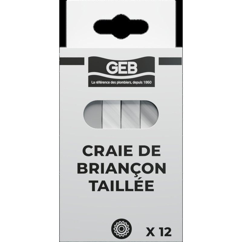 Bâtonnet de talc blanc taille 12 craies/étui paquet de 1kg