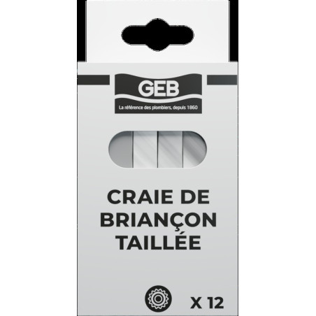Bâtonnet de talc blanc taille 12 craies/étui paquet de 1kg