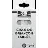 Bâtonnet de talc blanc taille 12 craies/étui paquet de 1kg