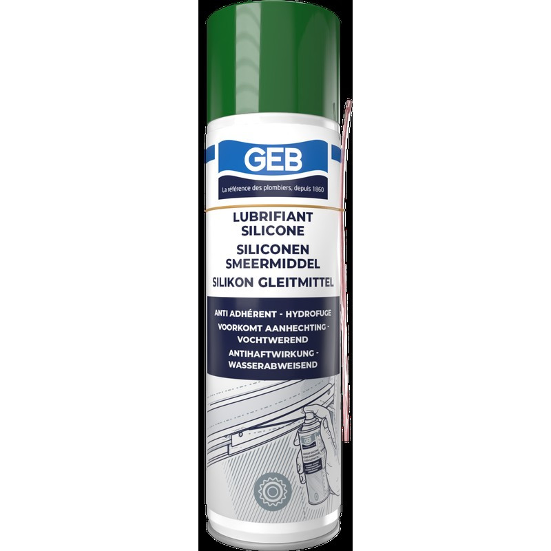 Lubrifiant à base huile 100% silicone anti adhérent et hydrofuge couleur trans, réf. 821761