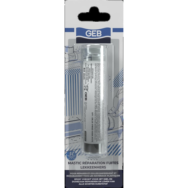 Mastic époxy co extrude pour reboucher, réparer et assembler rapidement