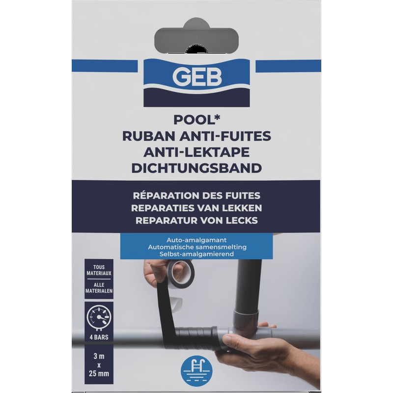 Ruban auto amalgamant pour colmater en urgence les fuites des canalisations
