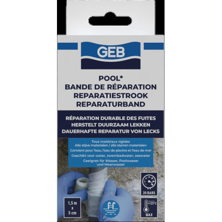 Bande pour la réparation durable des fuites, fissures et trous