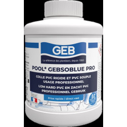 Colle spéciale piscine pour canalisation en pvc contient THF couleur bleu, réf. 504514