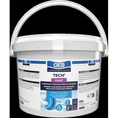 Pâte lubrifiante base aqueuse pour emboîtement seau 2kg couleur translucide