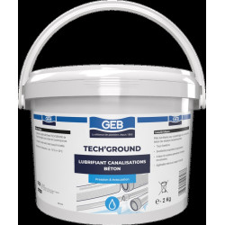 Pâte lubrifiante base aqueuse emboîtement pour canalisation béton couleur bleu, réf. 504628