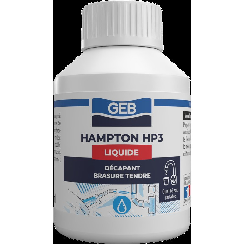 Flux décapant liquide soluble dans l’eau pour soudure à l'étain flacon 80ml