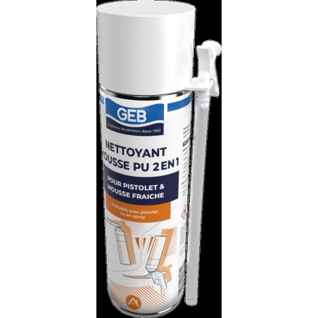 Nettoyant de pistolet pour mousse pistolable et de résidus de mousse fraiche