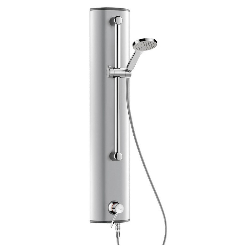 Colonne de douche aluminium avec mitigeur séquentiel SECURITHERM