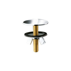 Cache trou luxe chromé Ø45