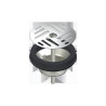Bonde de lavabo ou d'ur. Ø63 M1"1/4 à grille Inox + vis centrale
