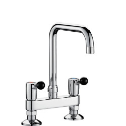 Mélangeur 2 trous EA 150mm 60 l/min, bec tube orientable Ø22 L.200