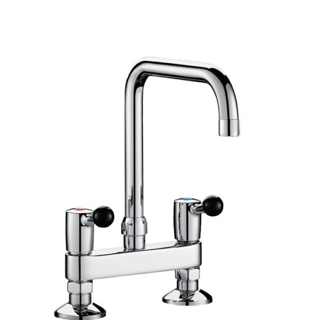 Mélangeur 2 trous EA 150mm 60 l/min, bec tube orientable Ø22 L.200