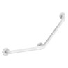 Barre à 135° Ø32 400x400 3 points fixation Nylon blanc