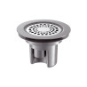 Siphon sol souple grille Inox Ø114 sortie intégrée Ø40