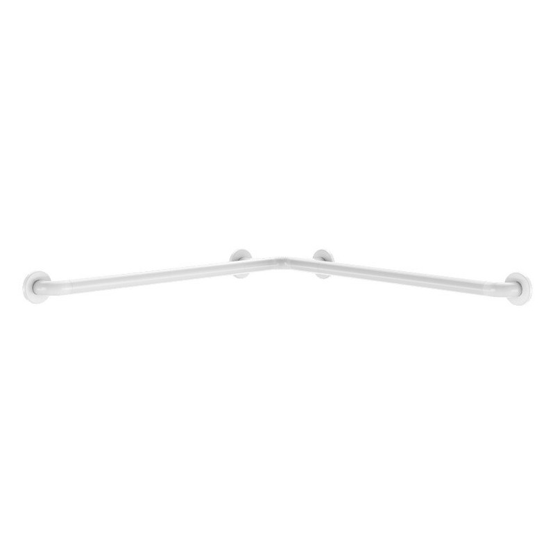 Barre coudée pour siège de douche Ø32 Nylon blanc