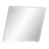 Miroir inclinable 600x500 avec poignée poli brillant