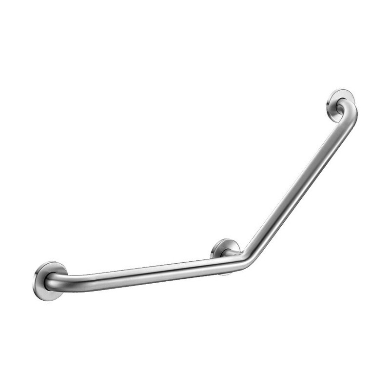 Barre à 135° Basic Ø32 400x400 3 points fixation Inox satiné