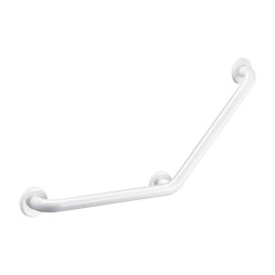 Barre à 135° Basic Ø32 400x400 3 points fixation Époxy blanc