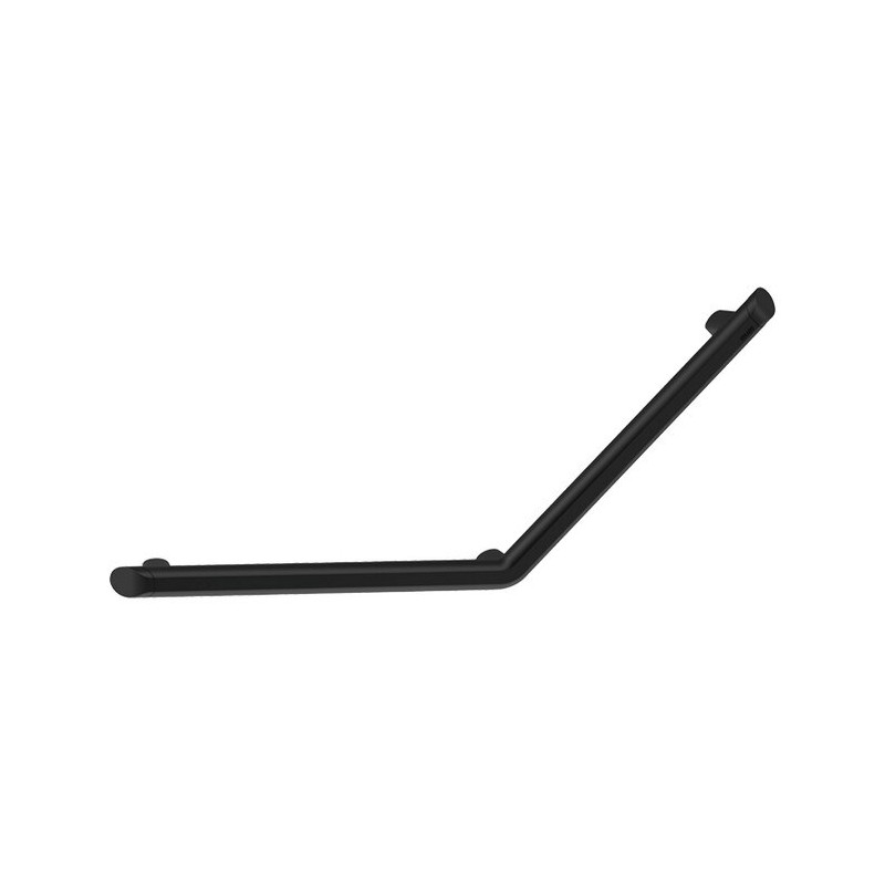 Barre de maintien coudée 135° Be-Line® noir mat, 400 x 400 mm