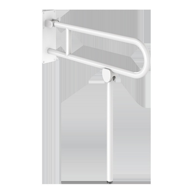 Barre rabattable avec pied Basic Ø32 L.760 époxy blanc