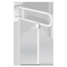 Barre rabattable avec pied Basic Ø32 L.760 époxy blanc