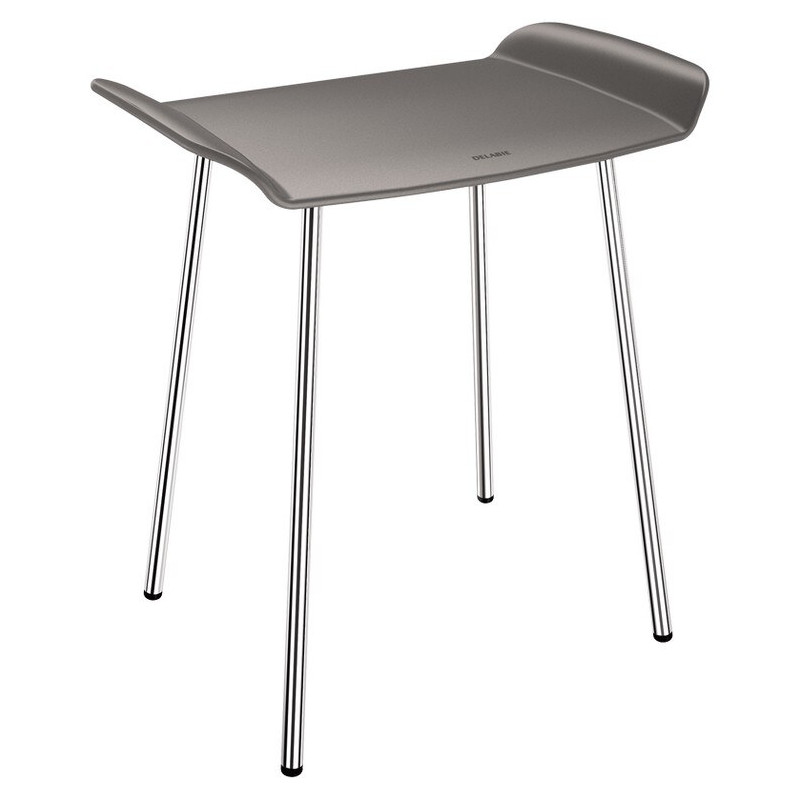 Tabouret de douche Be-Line® assise anthracite métallisé